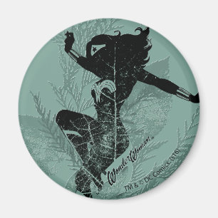 Wonder Woman Landing Foliage Graphic Magneet
