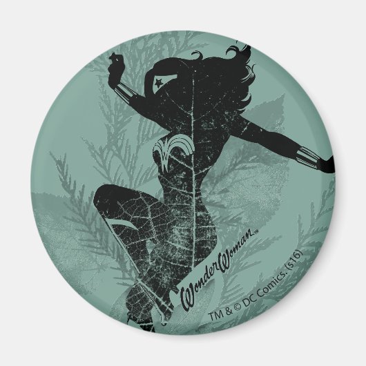 Wonder Woman Landing Foliage Graphic Magneet (Voorkant)
