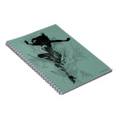 Wonder Woman Landing Foliage Graphic Notitieboek (Rechterzijde)