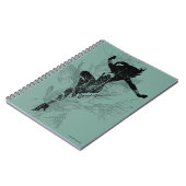 Wonder Woman Landing Foliage Graphic Notitieboek (Linkerzijde)