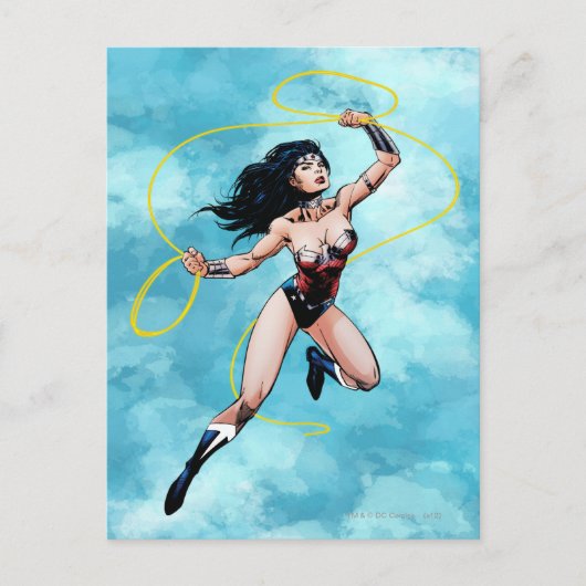 Wonder Woman & Lasso of Truth Briefkaart (Voorkant)