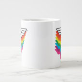 Wonder Woman Layered Rainbow-Logo Grote Koffiekop (Voorkant)