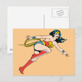 Wonder Woman Leap Right Briefkaart (Voorkant / Achterkant)