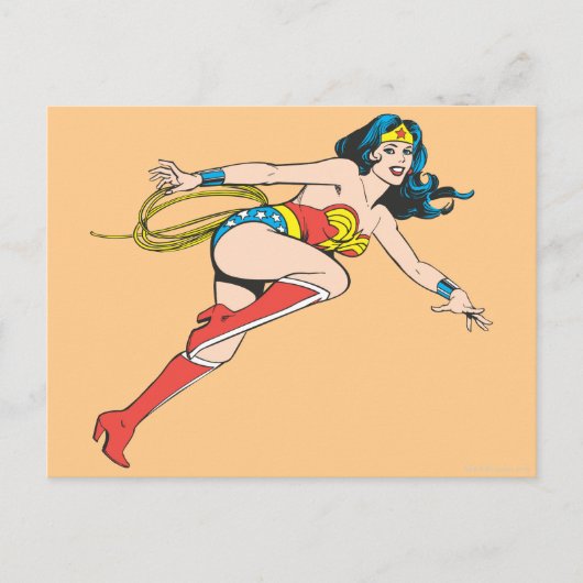 Wonder Woman Leap Right Briefkaart (Voorkant)