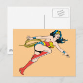 Wonder Woman Leap Right Briefkaart (Voorkant / Achterkant)
