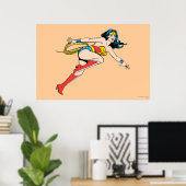 Wonder Woman Leap Right Poster (Thuiskantoor)