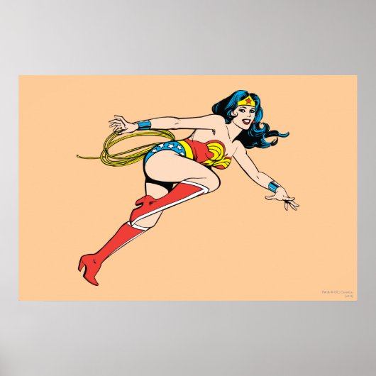 Wonder Woman Leap Right Poster (Voorkant)