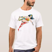 Wonder Woman Leap Right T-shirt (Voorkant)