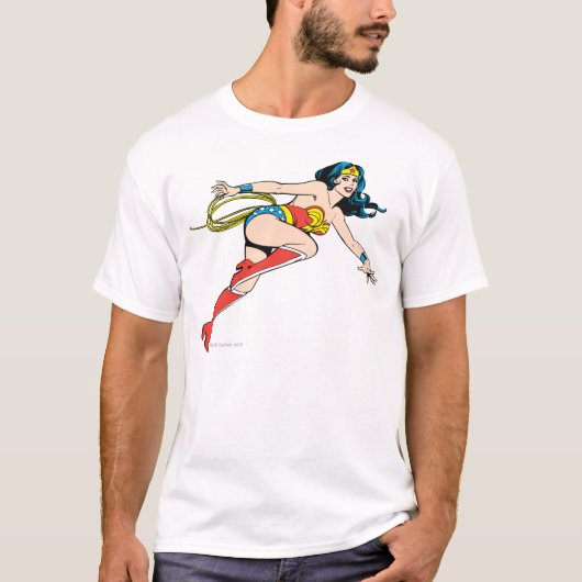 Wonder Woman Leap Right T-shirt (Voorkant)
