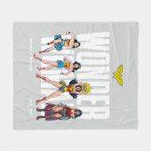 Wonder Woman Legends Forever Graphic Fleece Deken (Voorkant (Horizontaal))