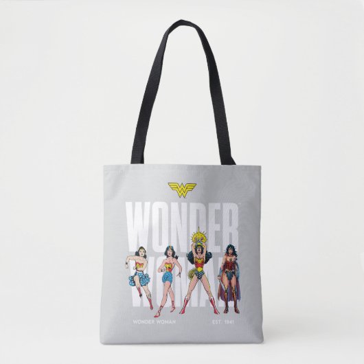 Wonder Woman Legends Forever Graphic Tote Bag (Voorkant)