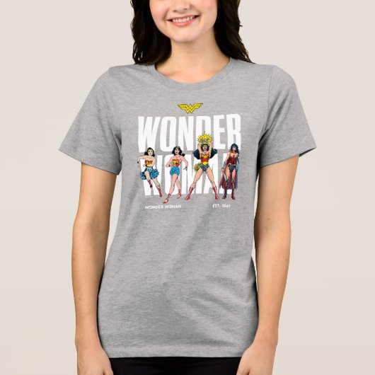 Wonder Woman Legends Forever Graphic Tri-Blend Shirt (Voorkant)