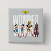 Wonder Woman Legends Forever Graphic Vierkante Button 5,1 Cm (Voorkant)