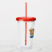 Wonder Woman Logo 2 Acryl Drinkbeker (Rechts)