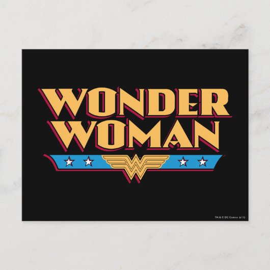 Wonder Woman Logo 2 Briefkaart (Voorkant)