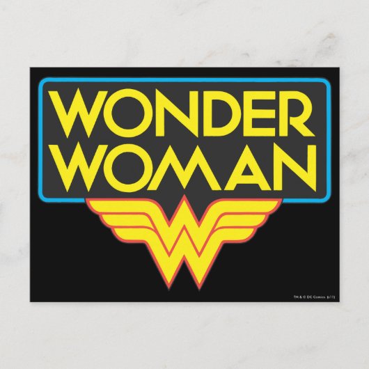 Wonder Woman Logo 3 Briefkaart (Voorkant)