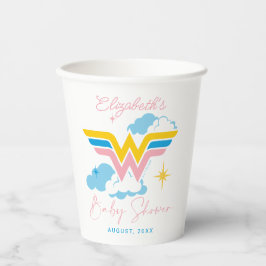 Wonder Woman Logo | BABY SHOWER Papieren Bekers