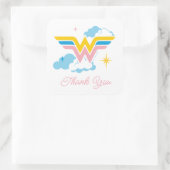 Wonder Woman Logo | BABY SHOWER Vierkante Sticker (Tas)