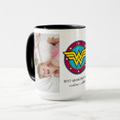 Wonder Woman Logo | Beste oma foto Mok (Voorkant links)