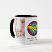 Wonder Woman Logo | Beste oma foto Mok (Voorkant links)