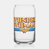 Wonder Woman Logo Blikvorm Glas (Voorkant)