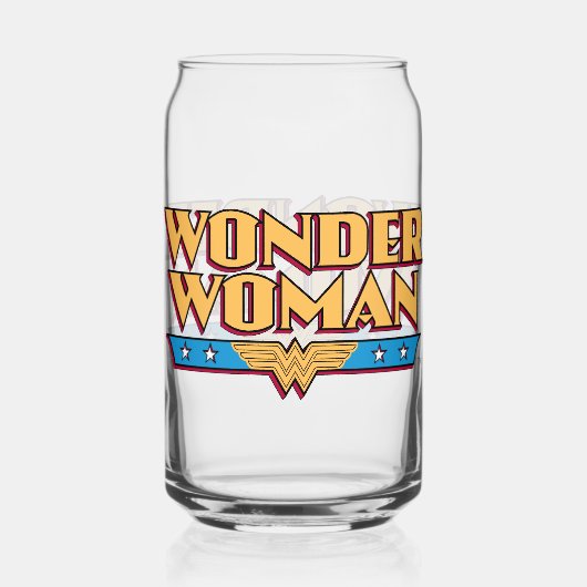 Wonder Woman Logo Blikvorm Glas (Voorkant)
