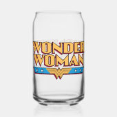 Wonder Woman Logo Blikvorm Glas (Achterkant)