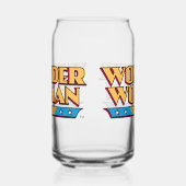 Wonder Woman Logo Blikvorm Glas (Links)