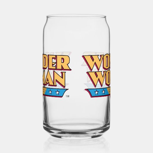 Wonder Woman Logo Blikvorm Glas (Links)