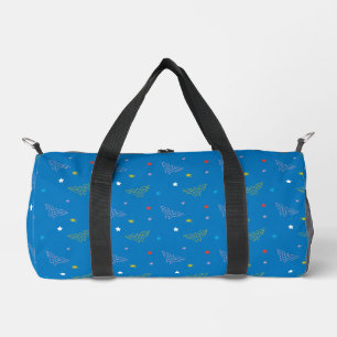 Wonder Woman-logo en sterren blauw patroon Plunjezak
