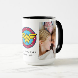 Wonder Woman Logo   Moeder Foto Mok