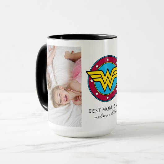 Wonder Woman Logo | Moeder Foto Mok (Voorkant links)