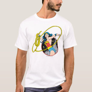 Wonder Woman met de Achtergrond van de Stad T-shirt