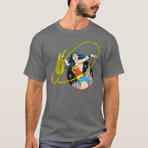 Wonder Woman met de Achtergrond van de Stad T-shirt