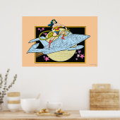 Wonder Woman met Jet Poster (Keuken)