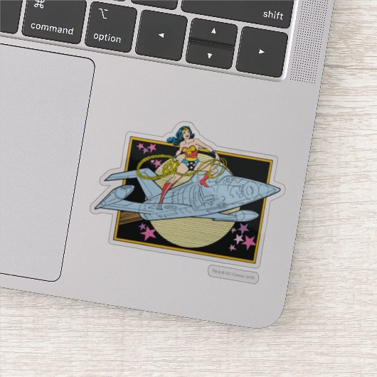 Wonder Woman met Jet Sticker (Detail)