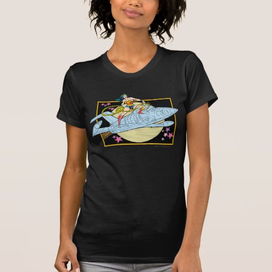 Wonder Woman met Jet T-shirt (Voorkant)