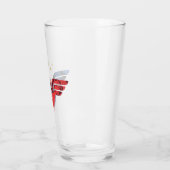 Wonder Woman Modern & Retro Comic Overlay Logo Glas (Links)