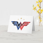 Wonder Woman Modern & Retro Comic Overlay Logo Kaart (Gele Bloem)