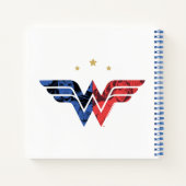Wonder Woman Modern & Retro Comic Overlay Logo Notitieboek (Achterkant)