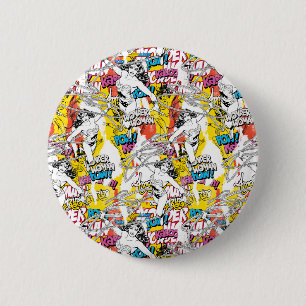 Wonder Woman Neon Pattern Ronde Button 5,7 Cm
