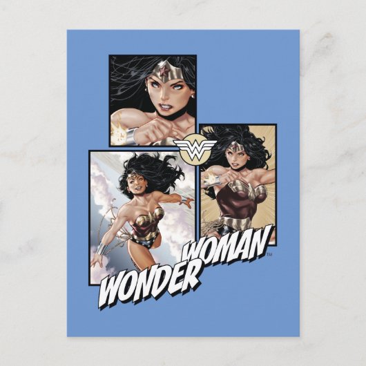 Wonder Woman New 52 Comic Art Graphic Briefkaart (Voorkant)