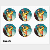 Wonder Woman New 52 Comic Hoesje #7 Ronde Sticker (Vel)