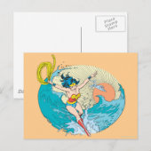 Wonder Woman Ocean Sky Briefkaart (Voorkant / Achterkant)