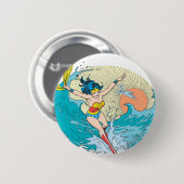 Wonder Woman Ocean Sky Ronde Button 5,7 Cm (Voorkant /achterkant)