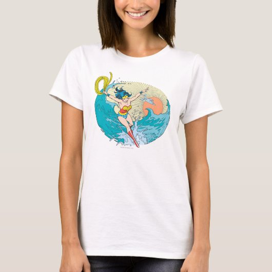 Wonder Woman Ocean Sky T-shirt (Voorkant)