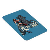 Wonder Woman on Horse Comic Art Magneet (Rechterzijde)