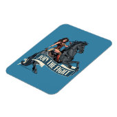 Wonder Woman on Horse Comic Art Magneet (Linkerzijde)