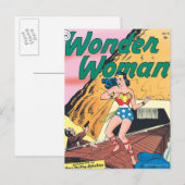 Wonder Woman Onzichtbare Trail Briefkaart (Voorkant / Achterkant)