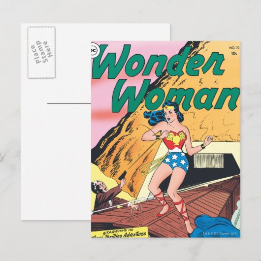 Wonder Woman Onzichtbare Trail Briefkaart (Voorkant / Achterkant)